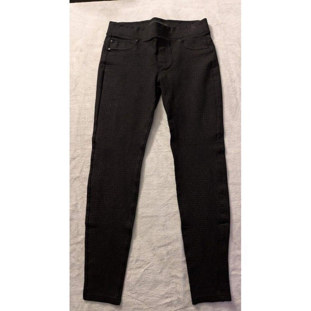 Liverpool Gia Glider Women’s 8/29 Black/Brown Dot Pull-On Skinny Stretch Pants